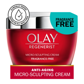 Olay Regenerist Micro-Sculpting Cream Face Moisturizer, Fragrance-Free for Combination Skin, 1.7 oz