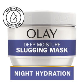 Olay Deep Moisture Slugging Wash-Off Mask With Shea Butter, Fragrance Free, All Skin Types, 3.4 oz