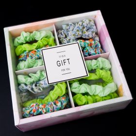 Girls' Popular Large Intestine Hair Rope Hair Tie Gift Box (Option: 11 Style)