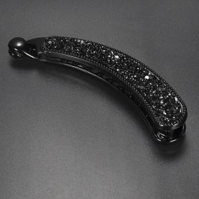 Rhinestone Chicken Leg Banana Hairpin (Color: Black)