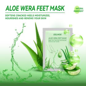 Kameel Melk Voet Masker Alo√´ Vera Peeling Voeten Masker Exfoliating Sok Scrub Voor Pedicure Anti Crack Verwijderen Dode Huid Voet patch Care (Color: green)