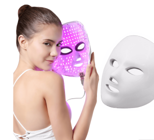 Led Facial beauty instrument (Style: Withlogo, Model: AUwhite)