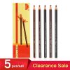 5pcs/Set Eyebrow Pencil Makeup Eyebrow Enhancers Cosmetic Art Waterproof Tint Stereo Types Coloured Beauty Tools Free Shipping